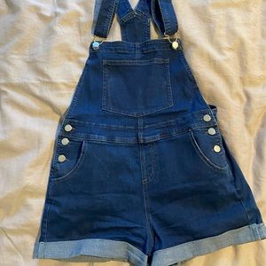 Blue Jean short overalls size M